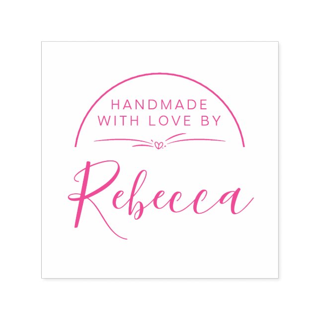 Einfache Fuchsienkalligraphie mit Liebe von Permastempel (Design)