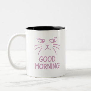 Einfache Funny Cat Gute morgendliche Tasse
