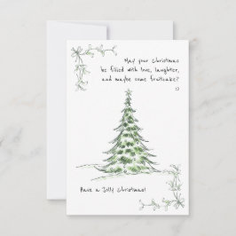 Einfache Funny Gruß Xmas Ferien Custom Card Karte