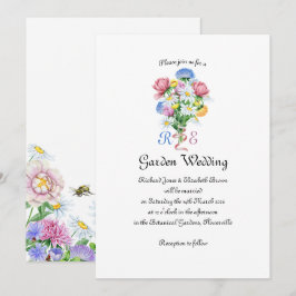 Einfache Garten-Frühlingsmargerite Wildblume Minim Einladung