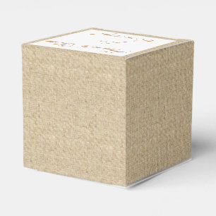 Einfache Gastgeschenk Hochzeit der Leinwand Geschenkschachtel
