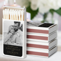 Einfache Gastgeschenke Hochzeiten aus schwarzem un