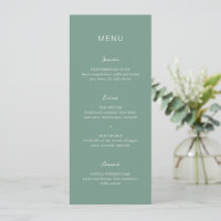 Einfache gedämpfte grüne elegante Hochzeit