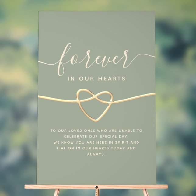 Einfache Gedenkfeier Acrylschild (Neutral)