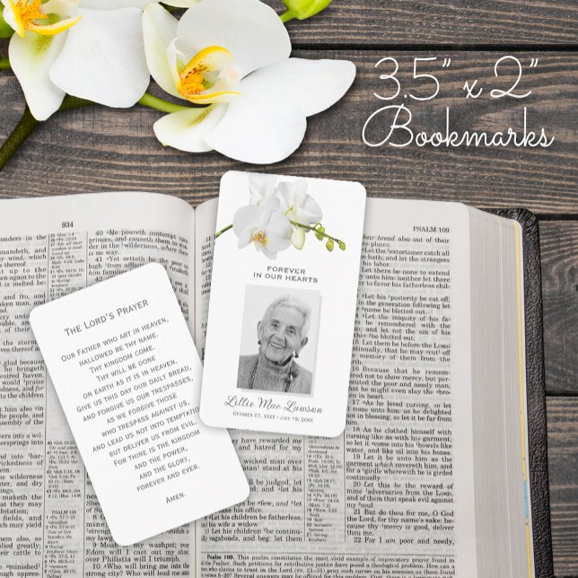 Einfache Gedenkkarte für das Beerdigungsgebet Visitenkarte (SMALL simple funeral memorial photo memorial prayer card bookmarks
, 2" x 3.5")
