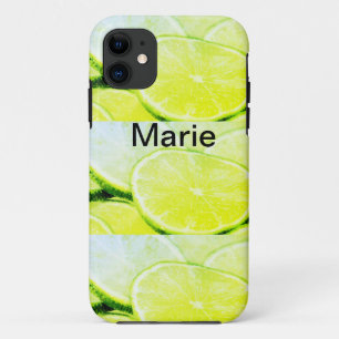 Einfache gelb-grüne Zitrone Namen minimal benutzer Case-Mate iPhone Hülle