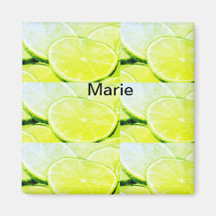Einfache gelb-grüne Zitrone Namen minimal benutzer Magnet