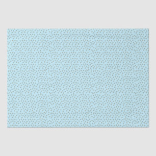 Einfache gelbe Polka Punkte mit Baby Blue Hintergr Seidenpapier