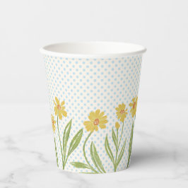 Einfache gelbe Sitzmöbel Pappbecher