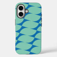 Einfache geometrische Formen in Aqua und Blue