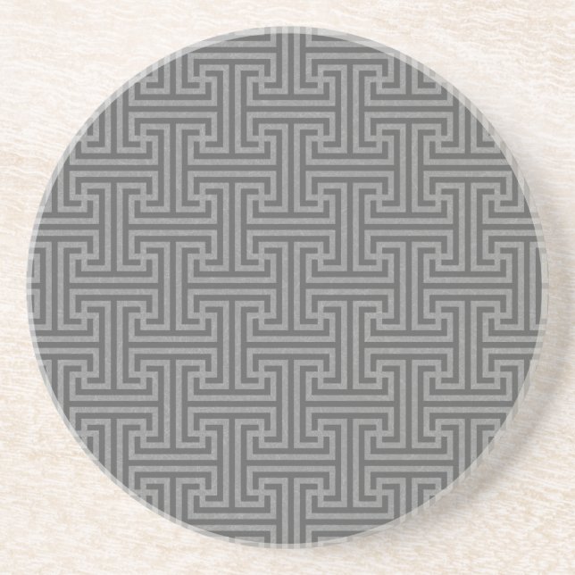 Einfache geometrische Formen Sandstein Untersetzer (Vorne)