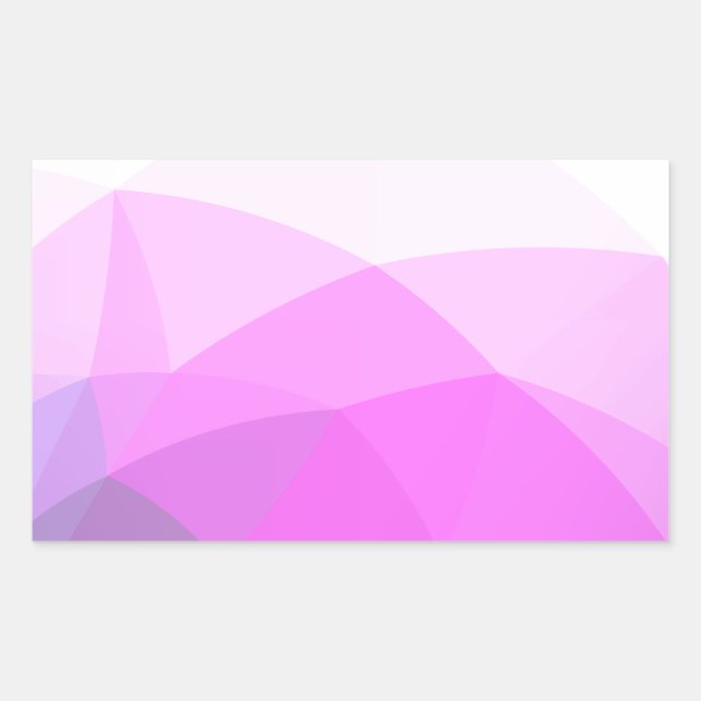 Einfache geometrische Gradient Rechteckiger Aufkleber (Vorderseite)