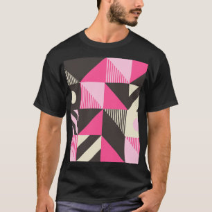 Einfache geometrische Skandinavische Artwork T-Shirt