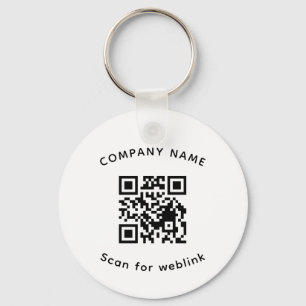 Einfache Geschäft- QR-Code Werbeschlüsselanhänger Schlüsselanhänger