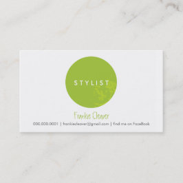 EINFACHE GESCHÄFTSKARTE:: Fettdruck Limon Visitenkarte