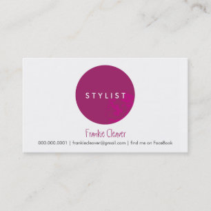 EINFACHE GESCHÄFTSKARTE :: Fettdruck Visitenkarte