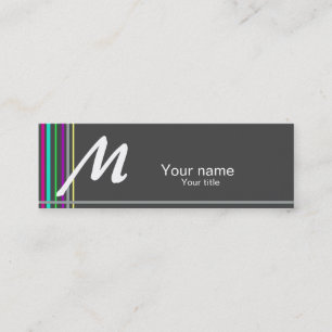 Einfache Geschäftskarte mit einer Touch der Farbe Mini Visitenkarte