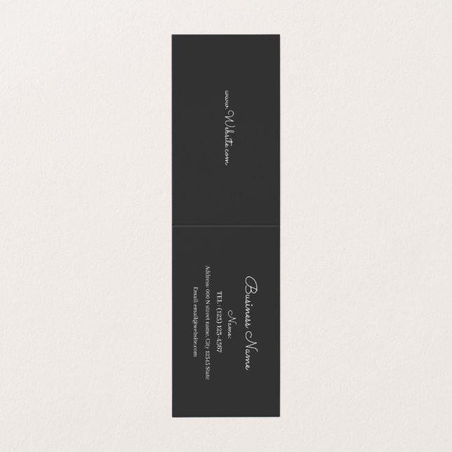 EINFACHE GESCHÄFTSKARTE VISITENKARTEN (Außenseite Aufgefaltet)