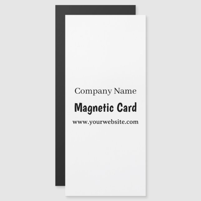 Einfache Geschäftswerbung 4" x 9" Magnetkarte (Vorne/Hinten)