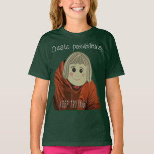 Einfache Gesichts-Inspiration mit Möglichkeiten T-Shirt