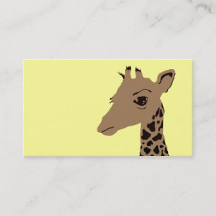 einfache Giraffe Visitenkarte