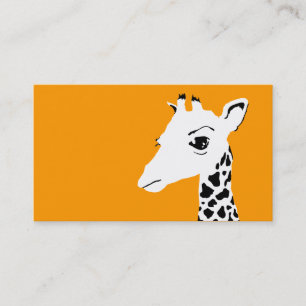 einfache Giraffe Visitenkarte