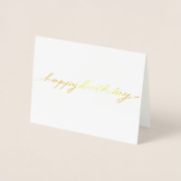 Einfache glänzende Frohe Geburtstag-Folie-Karte