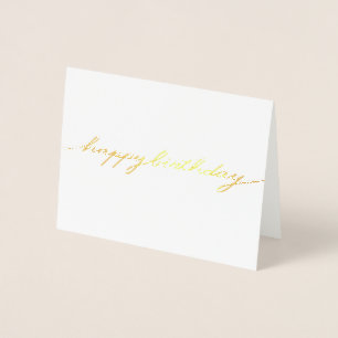 Einfache glänzende Frohe Geburtstag-Folie-Karte Folienkarte
