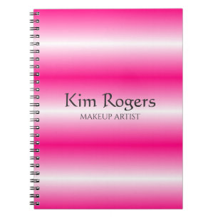 Einfache, glänzende rosa Visitenkarte Notizblock