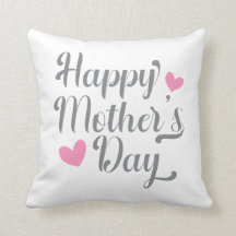 Einfache glückliche Mutter-Tag-Kalligrafie-Kissen