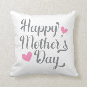 Einfache glückliche Mutter-Tag-Kalligrafie-Kissen Kissen