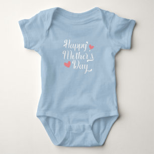 Einfache glückliche Muttertagskalligrafie  Kaross Baby Strampler