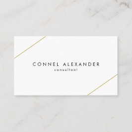 Einfache Gold Linien modern Visitenkarte