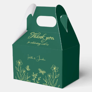 Einfache goldene Blume Geschenkschachtel