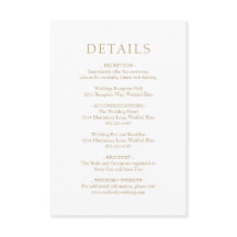 Einfache, goldene, moderne Hochzeit