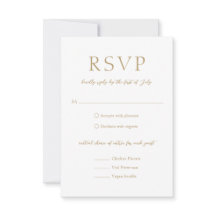 Einfache, goldene, moderne Hochzeit