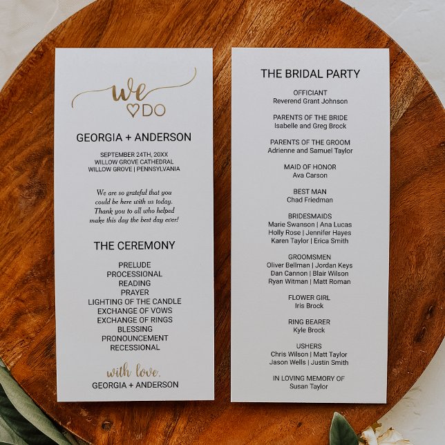 Einfache Goldkalligraphie, die wir zum Hochzeitspr Programm (Von Creator hochgeladen)