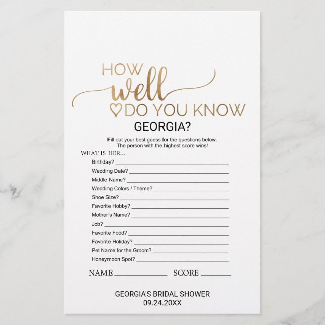 Einfache Goldkalligraphie, was in deinem Handspiel (Vorderseite)