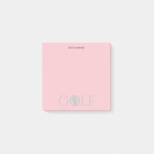Einfache Golf Fan Personal Stationierung Post-it Klebezettel