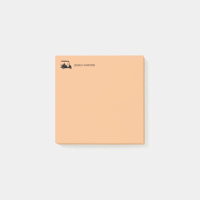 Einfache Golf Fan Personal Stationierung Post-it Klebezettel (Vorderseite)