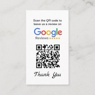 Einfache Google-Überprüfungsanfrage - Visitenkarte