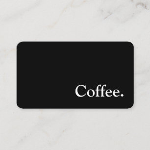Einfache Goudy Word Dark Loyalty Coffee Punch Card Treuekarte