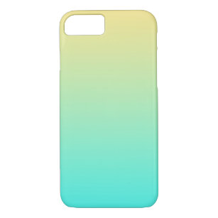 Einfache Gradient Pastell Gelb Türkis Case-Mate iPhone Hülle