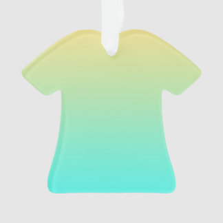 Einfache Gradient Pastell Gelb Türkis Ornament