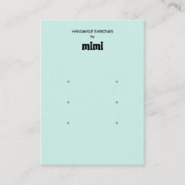 Einfache Grafikkarte mit grünem Ohr Visitenkarte