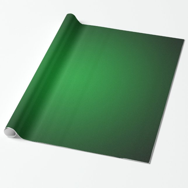 Einfache Grainy Green Black Vignette Geschenkpapier (Ungerollt)