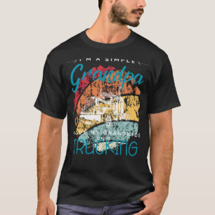 Einfache Grandpas Trucking Fun - Spielbares T-Shir T-Shirt