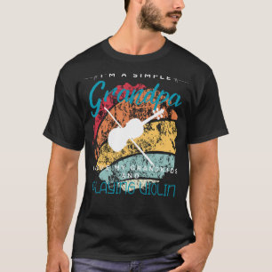 Einfache Grandpas Violine Serenade - Spielbares T- T-Shirt