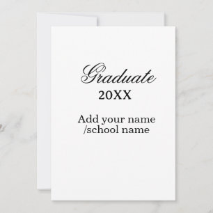 Einfache Gratulation zur minimalen Abschlussklasse Einladung