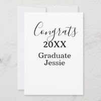 Einfache Gratulation zur minimalen Abschlussklasse